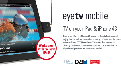 elgato eyetv mobile freeview tuner for apple ipad 2
