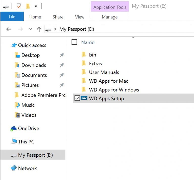 how to open wd my passport for mac on windows 10