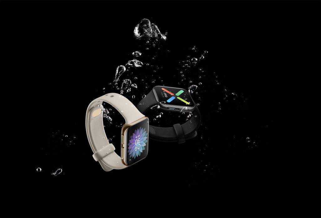 OPPO Watch Glossy Gold _ 41mm Black-water